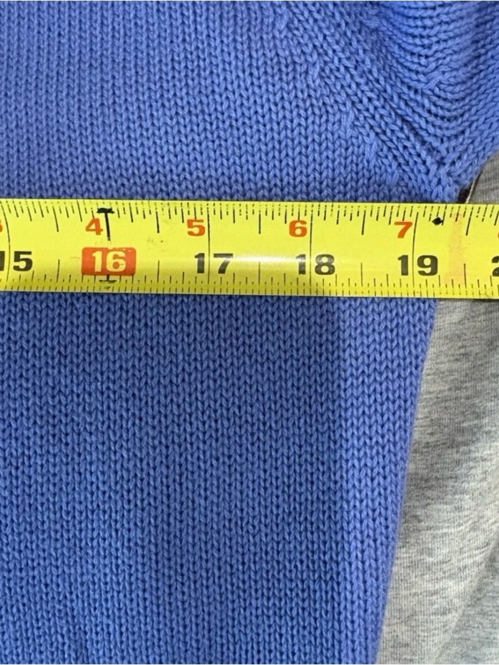 New Women’s Vintage Blue Open Cardigan Sweater Jacket Ruffle Bell Sleeves S P - Picture 7 of 8